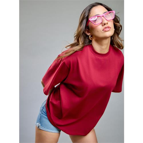 Maroon Oversized T-shirt