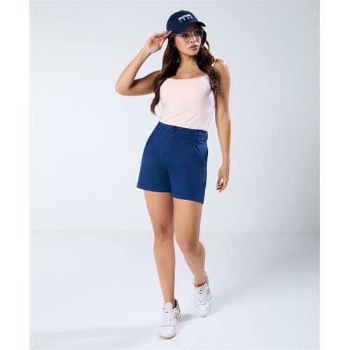 Navy Blue Pleated short