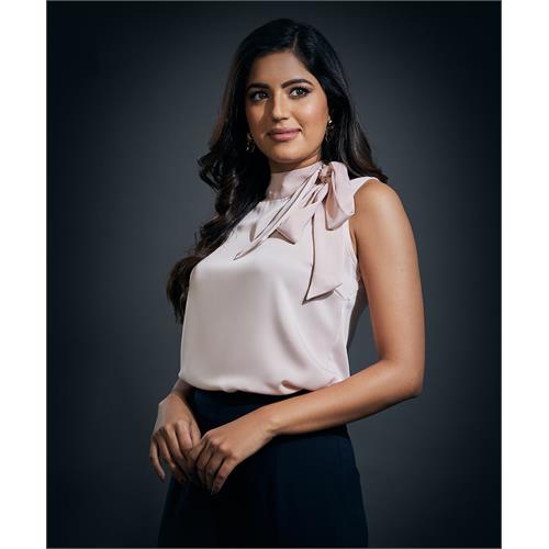 Neck Bow Tie Sleeveless Top-Pink