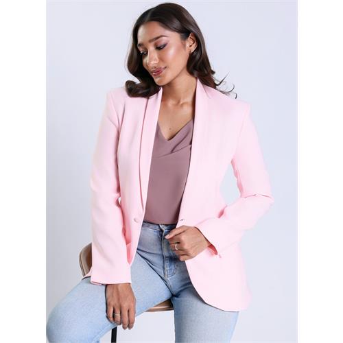 Over Sized Formal Blazer- Pastel Pink