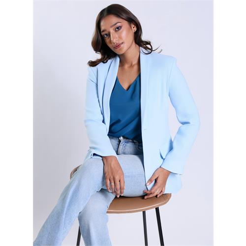 Over Sized Formal Blazer- Sky Blue