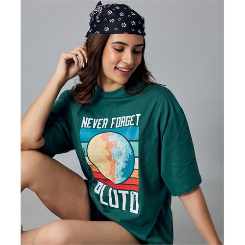 Oversize Green Pluto Tshirt