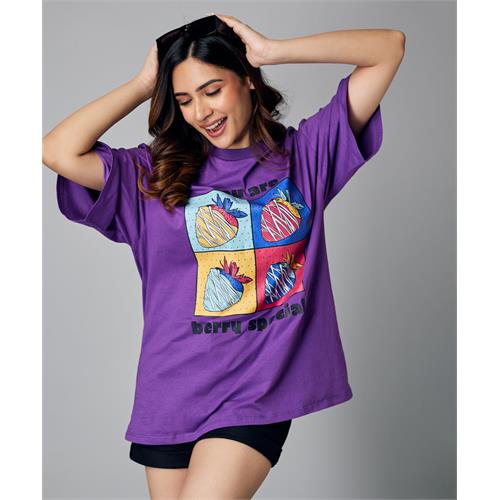 Oversize Purple Berry Special Tshirt