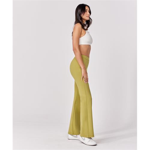 Ponte Flared Light Green Pant