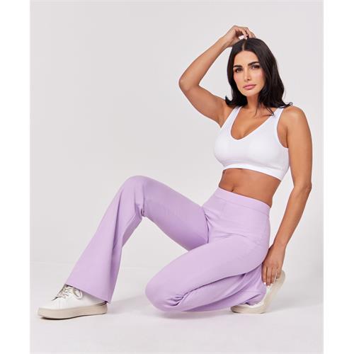 Ponte Flared Light Purple Pant