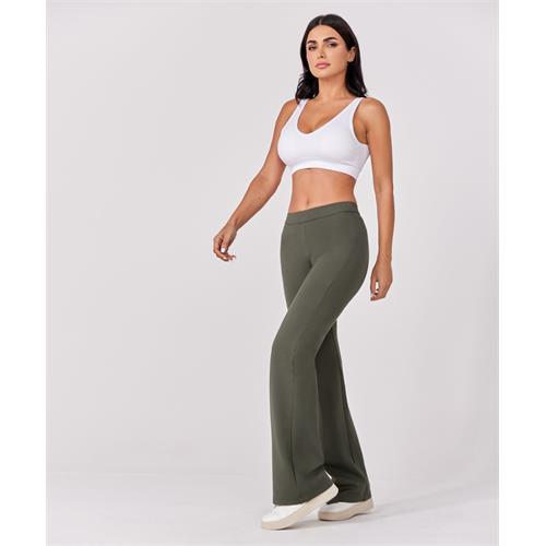 Ponte flared pant - Khaki