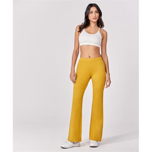 Ponte Flared Yellow Pant