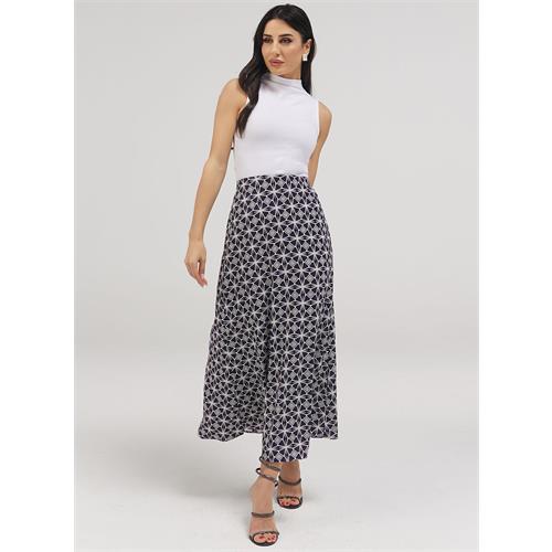 Printed Satin Skirt
