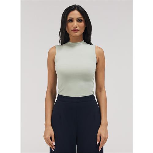 Rib Skinny Top - Baby Green