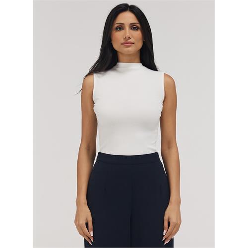 Rib Skinny Top - White