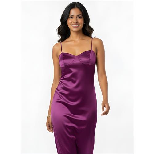 Satin Bracut Elegant Designer Dress