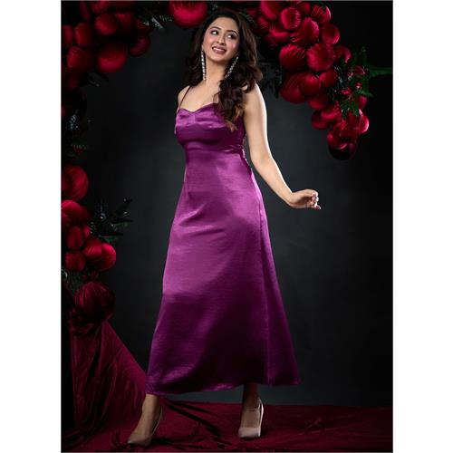 Satin Bracut Elegant Designer Dress