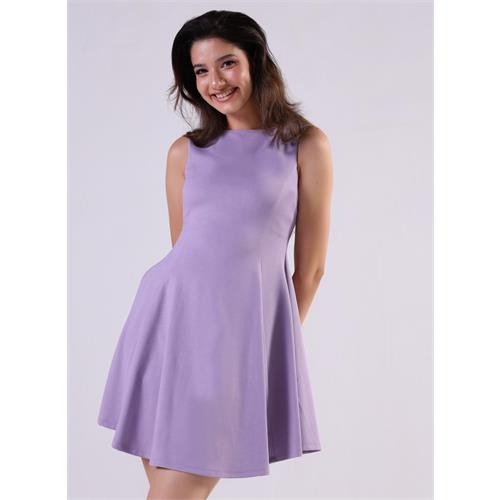 Short Lavender Ponte Mini Dress