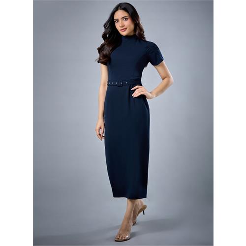 Simple Sleeve Detailed Bodycon Dress