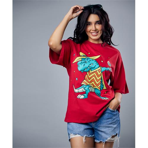 Swaging Carnival Croc Oversized Tshirt