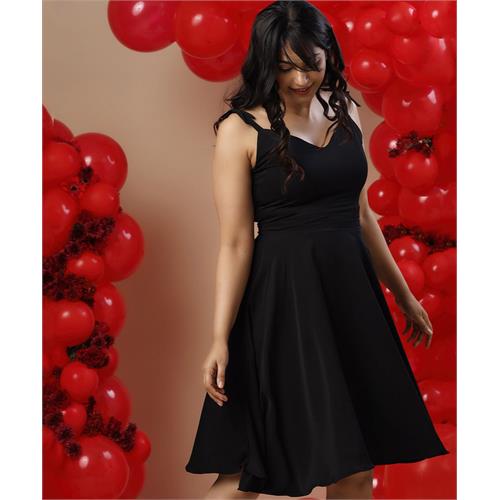 Sweetheart Neck Mini Chiffon Dress