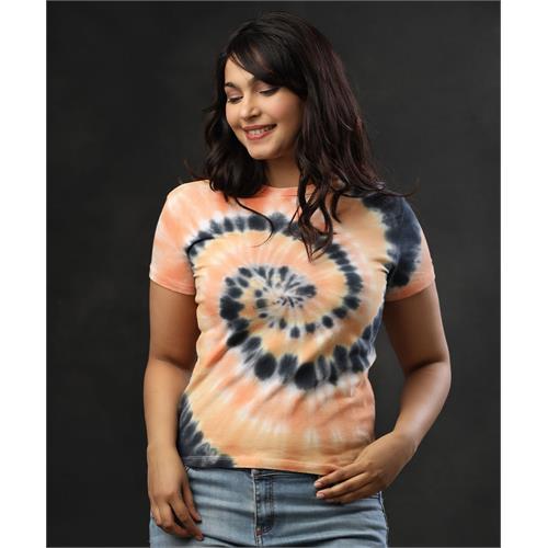 Three-Tone Tie And Dye T-Shirt