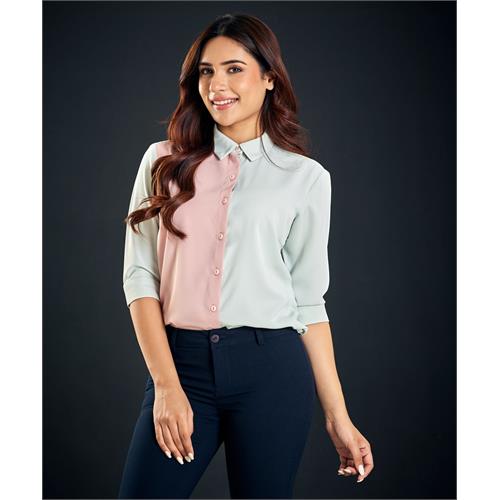 Turn-Down Collar Loose Formal Blouse