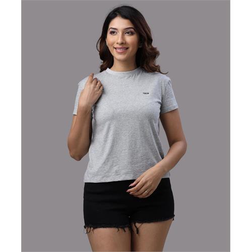 ZIGZAG Basic Crew Neck Gray Tshirt