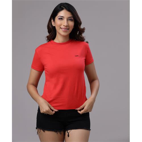 ZIGZAG Basic Crew Neck Red Tshirt