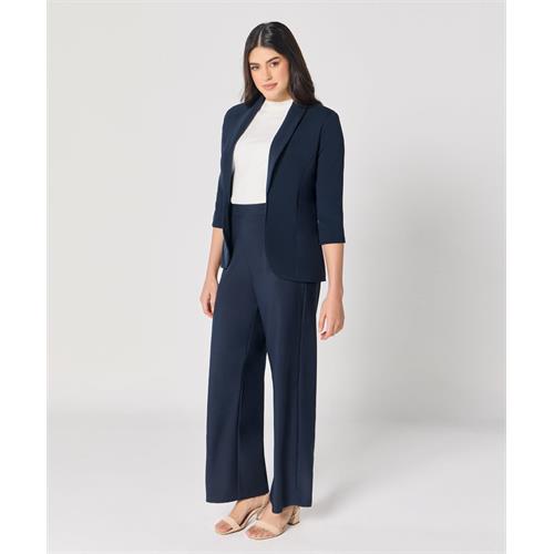 Blue Flared Formal Pant
