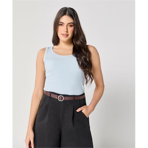 Blue Rib Cami Top