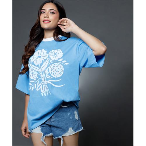 Floral Printed Oversized Tshirt