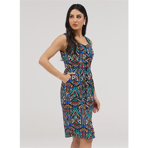 Front Buttoned V bra Cut Dress With Thick Straps