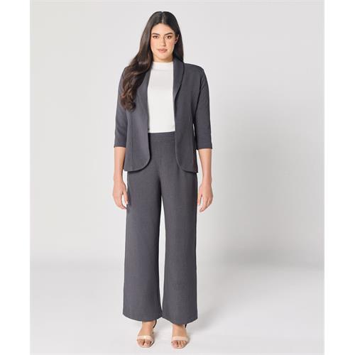 Grey Flared Formal Trouser