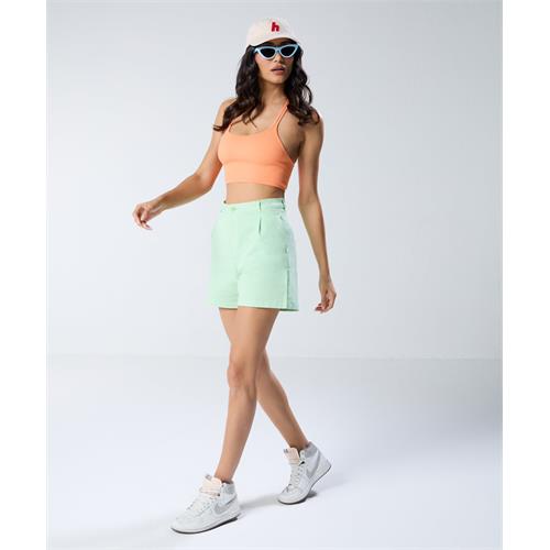Light Green Pleated Short