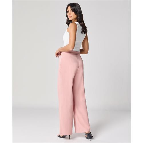 Pink Flared Leg Formal Pant