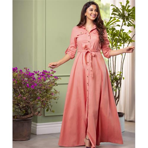 Pink Maxi Linen