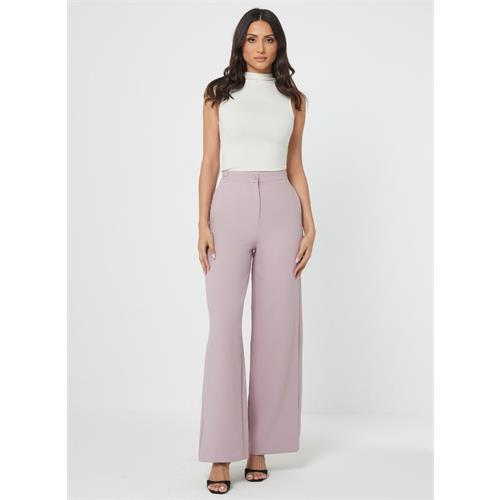 Pink Waist Tab detailed Formal Pant