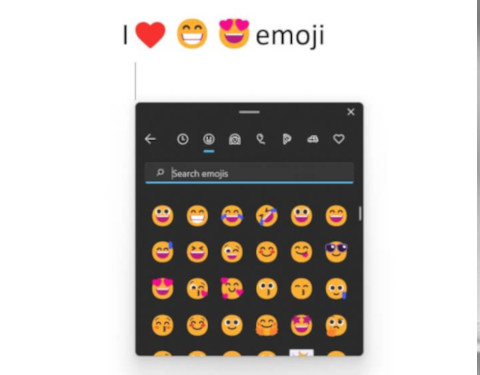 Windows 11 Emoji keyboard