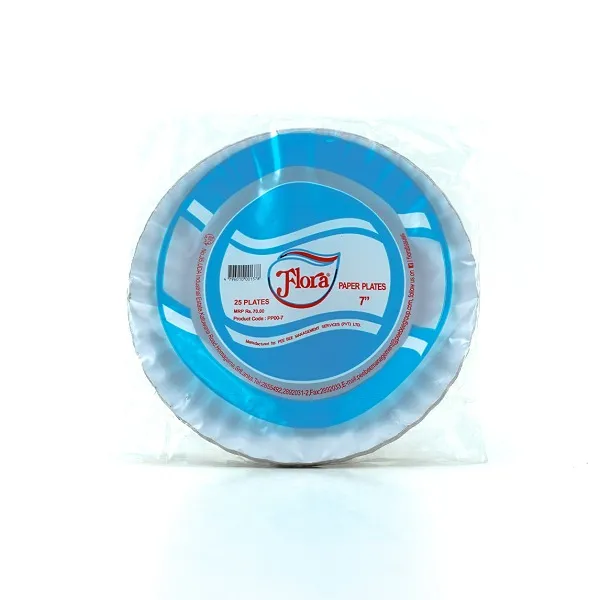 Flora Paper Plates 7 Inch 25S