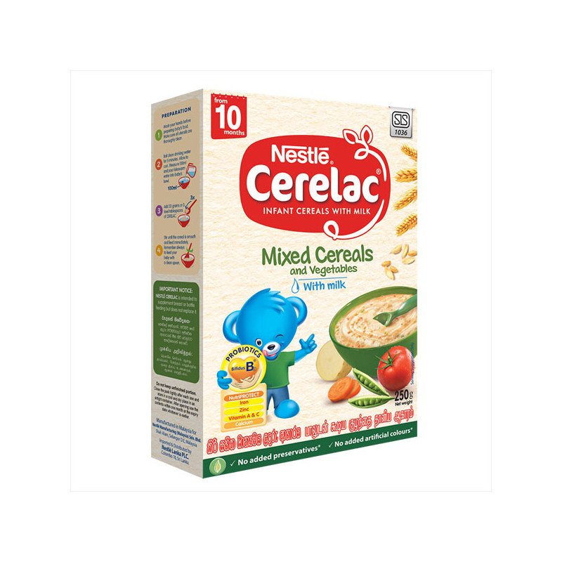 Nestlè Cerelac Mixed Cereals and Vegetables With Milk 250g