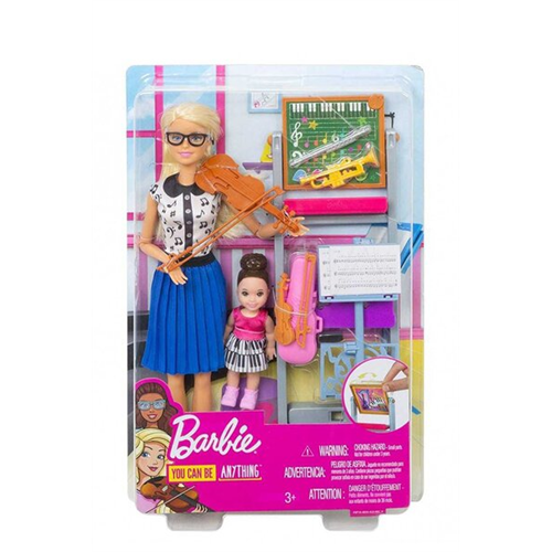 Barbie Music Teacher Doll, Blonde and Playset FXP18