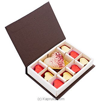 Java Lounge Big Heart With Pebbles Chocolate Box