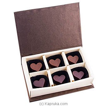 Java Lounge Heart Chocolates Box 6Pcs