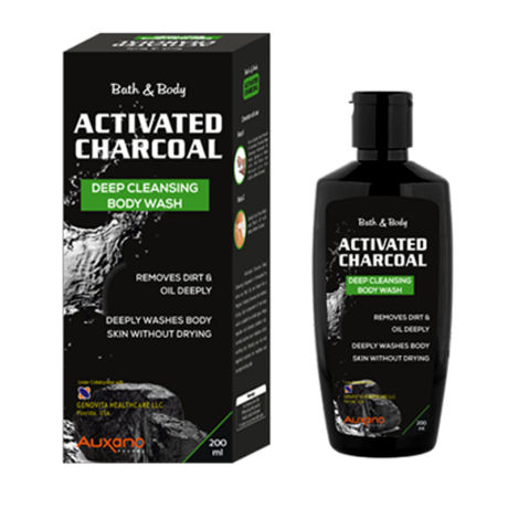 Healthvit Auxano Activated Charcoal Deep Cleansing Body Wash 200ML