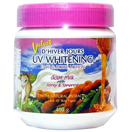 Velvet D'Hiver Jours Uv Whitening Body Lotion Goat Milk With Honey & Tamarind - 400G