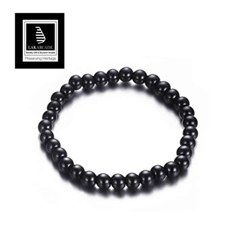 Lakarcade Noyx Bead Bracelet Featuring A Brass X Charm