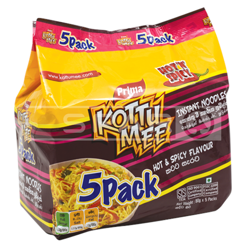 Prima Kottu Mee Hot and Spicy 5 Pack 400g