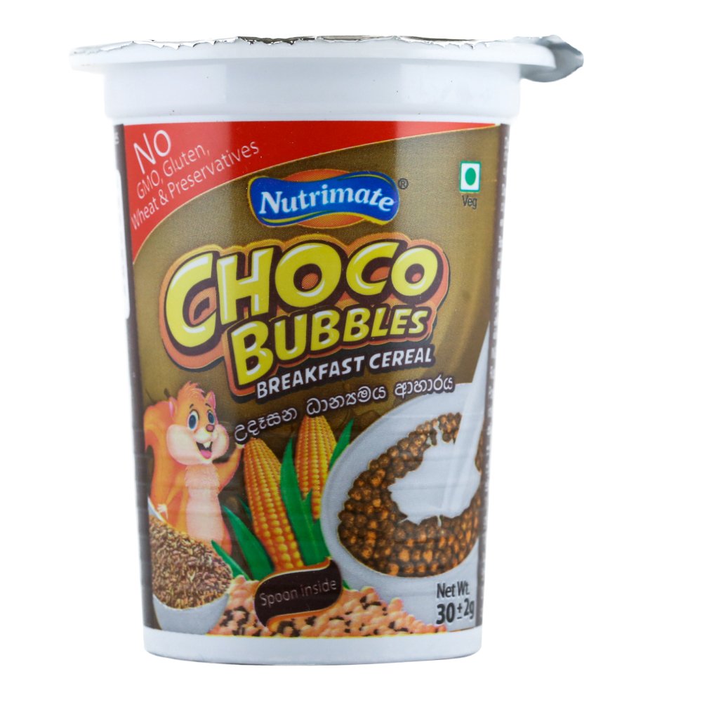 Nutrimate Choco Bubbles Breakfast Cereal 30g