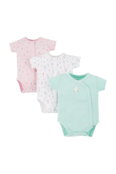 Mothercare Cat and Mouse Bodysuits 3 Pack