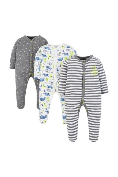 Mothercare Happy Animals Sleepsuits 3 Pack
