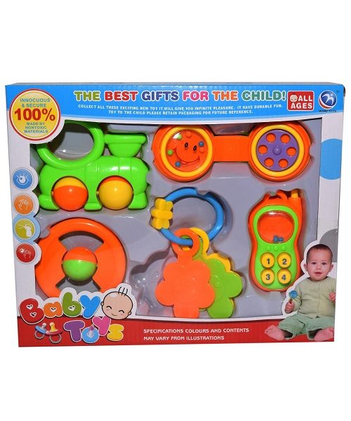 5-In-1 Baby Rattle Set