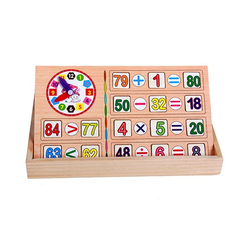 Children Wooden Mathematical Operation Game Box