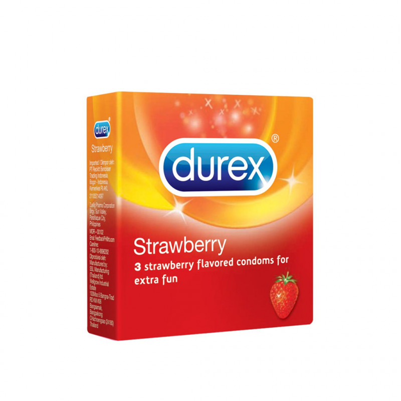 Durex Strawberry Condom Pack 3PCS