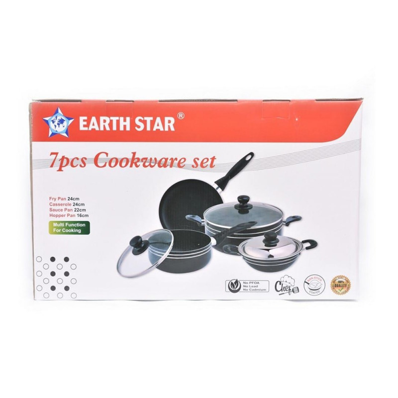 Earth Star Cookware Set 7 Pcs